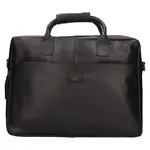 Pánská kožená taška na notebook Mustang Bruno - černá