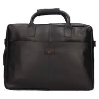 Pánská kožená taška na notebook Mustang Bruno - černá
