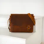 Pánská kožená taška přes rameno Greenwood Henryj - světle hnědá