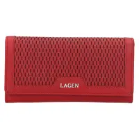 Dámská kožená peněženka Lagen Rastaf - červená