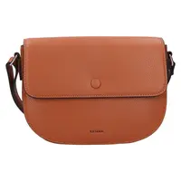 Kožená dámská crosbody kabelka Katana Amálie - koňak