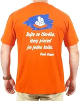 Pánské tričko s citátem oranžové 2XL KNIHCENTRUM.cz