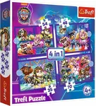 Puzzle Tlapková patrola Hrdinové 4v1