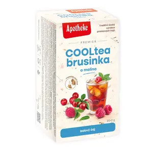 Apotheke CoolTea Brusinka s malinou porcovaný čaj 20x2 g