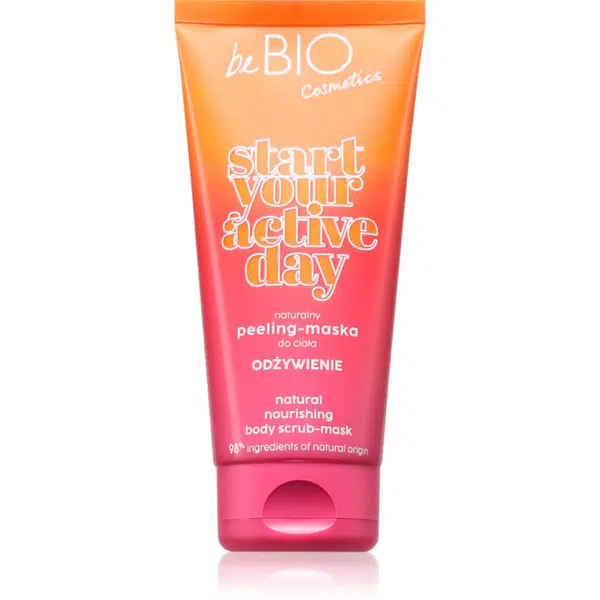 beBIO Start Your Active Day pečující tělový peeling 200 ml