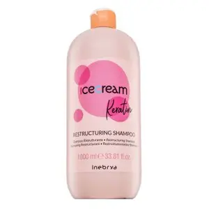 Inebrya Ice Cream Keratin Restructuring Shampoo vyživující šampon proti krepatění vlasů 1000 ml