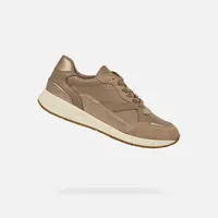 Beige women's sneakers Geox Bulmya - Women's