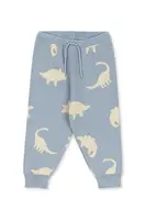 Dětské bavlněné kalhoty Konges Sløjd LAPIS KNIT PANTS GOTS