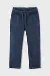 Detské nohavice Mayoral chinosy jogger tmavomodrá farba, jednofarebné, 4561