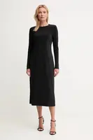 Šaty Calvin Klein Jeans černá barva, maxi, přiléhavé, LV047D212G