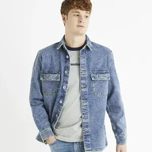 Celio Džínová košile Battery - Pánské