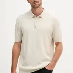 Polo tričko BOSS pánské, béžová barva, 50543148