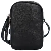 Dámské kožené crossbody pouzdro černé - Delami Valli