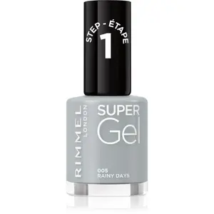 Rimmel Super Gel gelový lak na nehty bez užití UV/LED lampy odstín 005 Rainy Days 12 ml