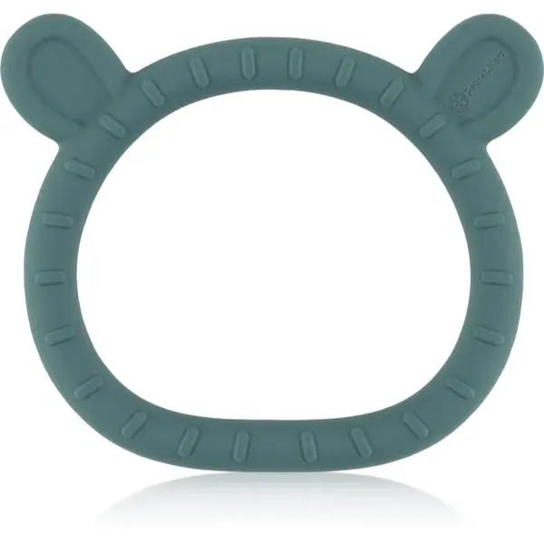 Petite&Mars Silicone teether Teddy kousátko pro děti od narození Misty Green 1 ks