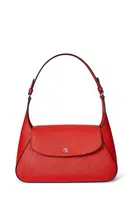 Kožená kabelka Lauren Ralph Lauren oranžová barva, 431969364
