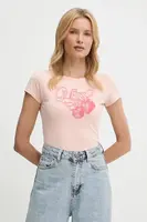 Tričko Guess dámské, růžová barva, W5YI29 K49A1