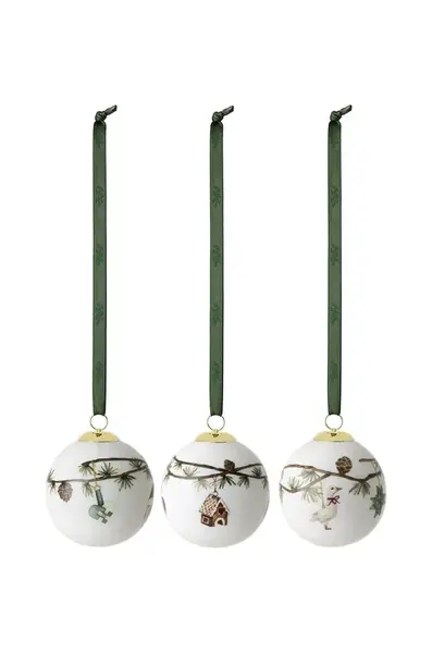 Sada vánočních ozdob Kähler Christmas Bauble 3-pack