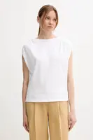 Bavlněné tričko United Colors of Benetton dámské, bílá barva, 3096D10AB