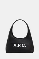 Kabelka A.P.C. baby ninon shoulder černá barva, PUAAT.F67027