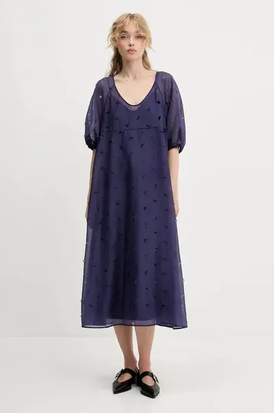 Šaty Stine Goya fialová barva, maxi, SG-PF25-D129-1608