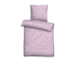 Povlečení seersucker Orchidej 140x200 cm, růžovo-fialové