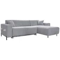 MID.YOU ROHOVÁ SEDAČKA, textil, světle šedá