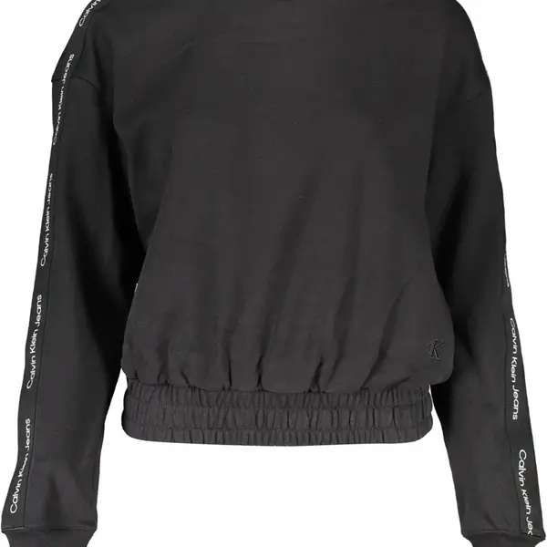 CALVIN KLEIN SWEATSHIRT WITHOUT ZIP WOMAN BLACK