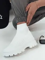 Dámske skarpetkové slip-on tenisky ORCE biele