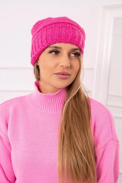 Women's cap Elora K336 dark pink