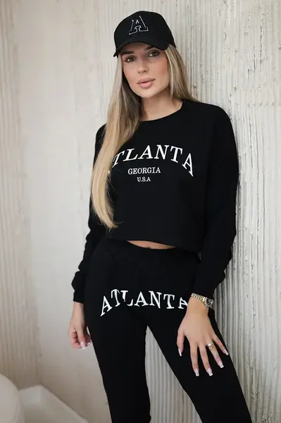 Set with black Atlanta print