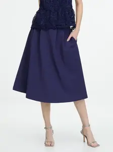 Navy Blue Women's Knee-Length Skirt ORSAY - Women's