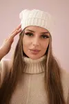 Kesi Čapica s fleece Marta K231 ecru