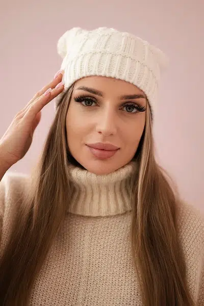 Kesi Čapica s fleece Marta K231 ecru
