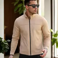 24285 Dewberry Suede Mens Jacket-CREAM