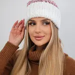 Kesi Dámska čiapka s pomponom Ellen K325 biely