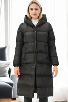 Z6772 DEWBERRY SHORTENABLE LADIES' COAT-BLACK-1