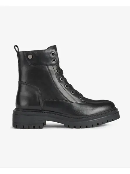 Black women's leather shoes Geox Iridea - Women's