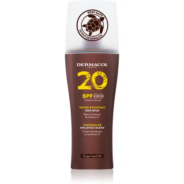 Dermacol Sun Water Resistant voděodolné mléko na opalování ve spreji SPF 20 200 ml
