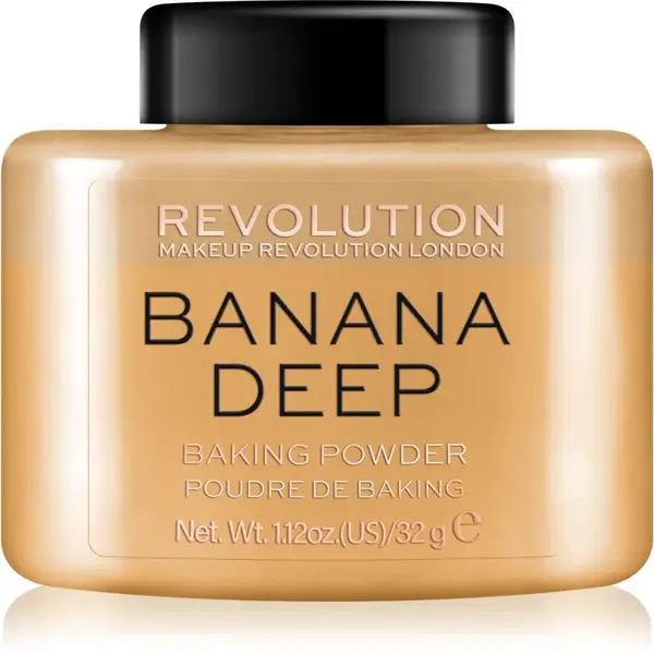 Makeup Revolution Baking Powder sypký pudr odstín Banana Deep 32 g