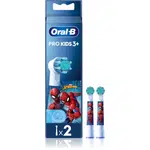 Oral B PRO Kids 3+ náhradní hlavice pro zubní kartáček pro děti Spiderman 2 ks