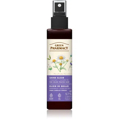 Green Pharmacy Chamomile & Flaxseed oil Elixir bezoplachový elixír pro barvené vlasy 150 ml