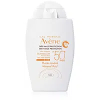 Avène Sun Mineral Fluid ochranný fluid bez chemických filtrů SPF 50+ 40 ml