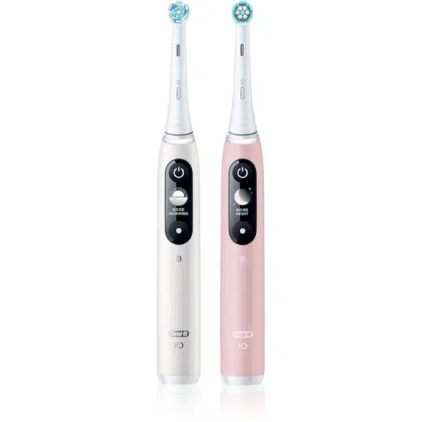 Oral B iO6 elektrický zubní kartáček DUO White & Pink Sand 2 ks