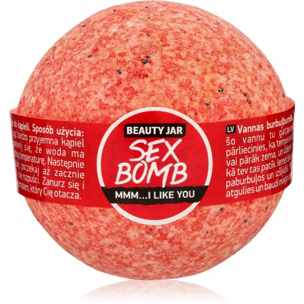 Beauty Jar Sex Bomb Mmm...I Like You koupelová bomba s vůní šťavnatých jahod 150 g