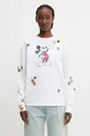 Bavlnené tričko s dlhým rukávom Coperni x Disney Mickey Long-Sleeved