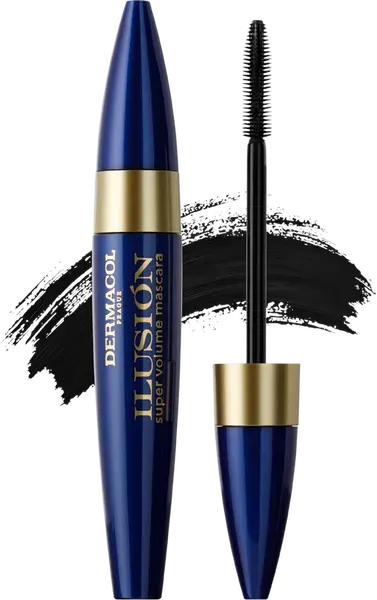 DERMACOL Řasenka llusión černá 01, 11 ml