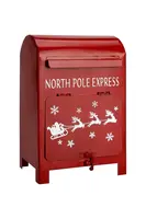 Poštovní schránka Affek Design 15 x 11,5 x 23 cm červená barva