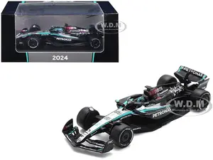 Mercedes-AMG F1 W15 E Performance 63 George Russell "Petronas" Formula One F1 "Bahrain GP" (2024) 1/64 Diecast Model Car by Spark