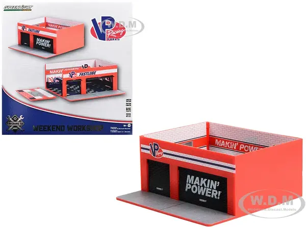 Weekend Workshop Diorama "VP Racing Fuels Garage" "Mechanics Corner" Series 10 for 1/64 Scale Models by Greenlight